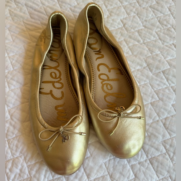 Sam Edelman ‘Felicia’ ballet flat - gold - 7.5 - Picture 1 of 6